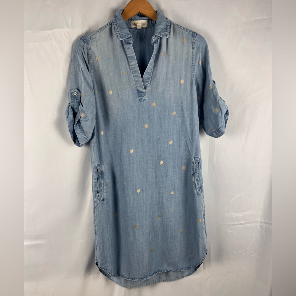 Anthropologie Cloth & Stone Chambray Dress - Picture 4 of 6
